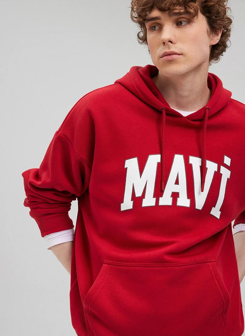 MAVI MAVİ PRINTED SWEATSHIRT Equestrian Red