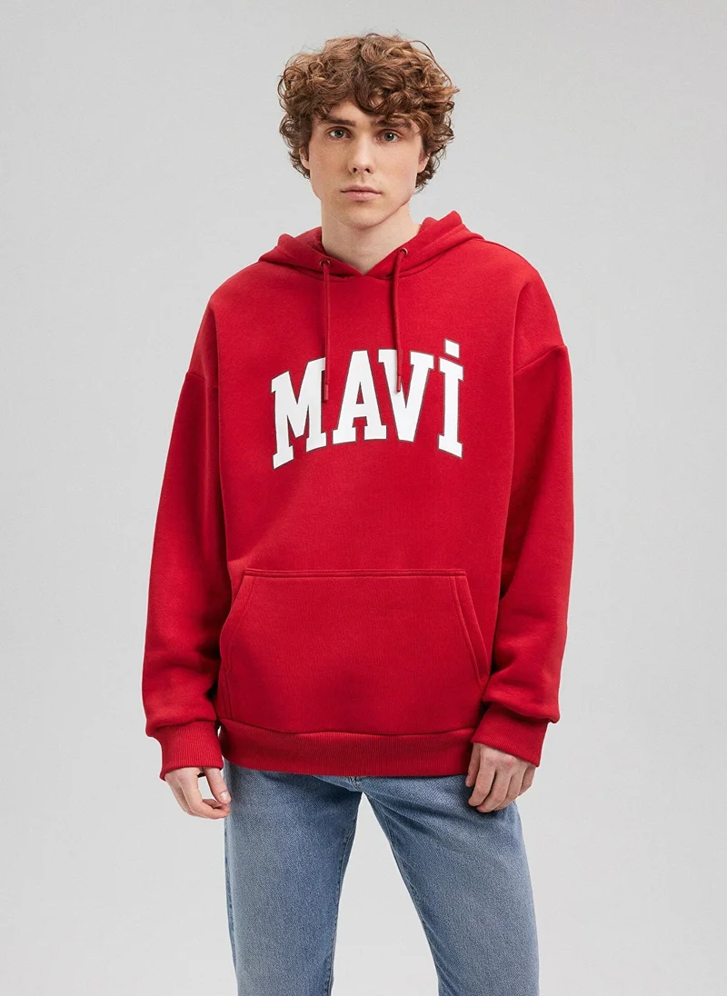 MAVI MAVİ PRINTED SWEATSHIRT Equestrian Red