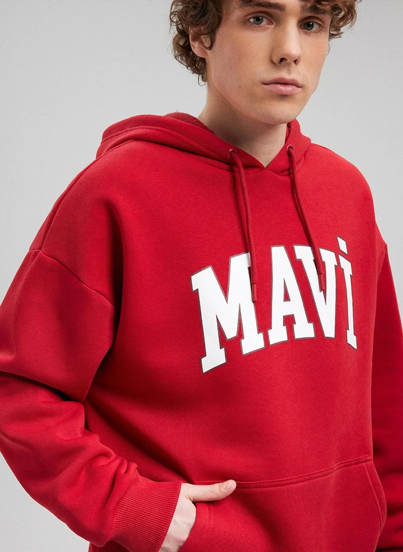 MAVI MAVİ PRINTED SWEATSHIRT Equestrian Red