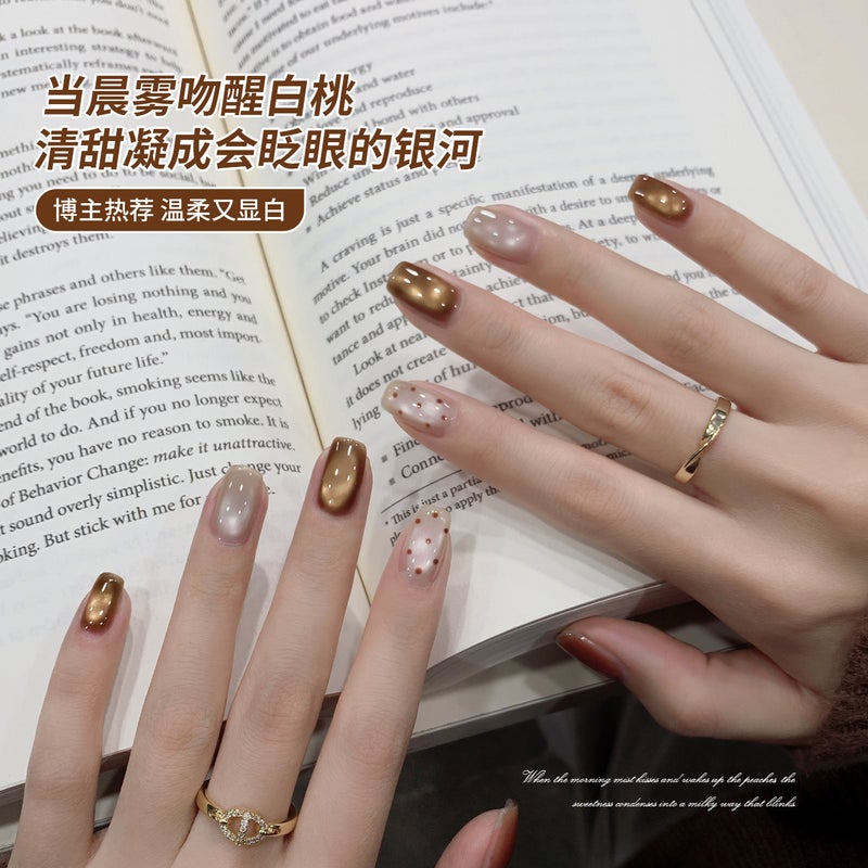 Ennishi New Online Celebrity Flash Popular Nail Polish Glue White Two-Color Suit Full Set For Nail Salon - Image 3