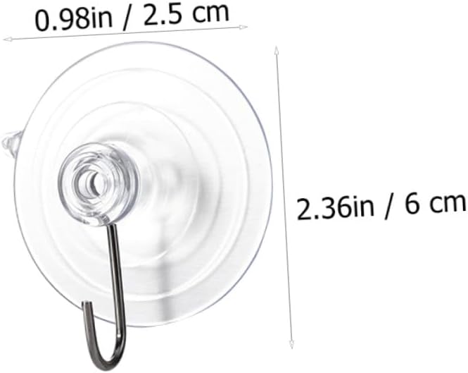 Multipurpose PVC Suction Cup Hooks 10pcs, Strong Suction Hangers for Home Use, Clothes and Bird Cage Hooks, Convenient Removable Storage Solution for Kitchen Bathroom and Window - Image 2