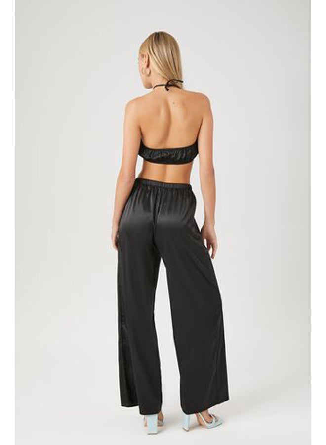 FOREVER 21 Satin Crop Top & Pants Set - Image 3