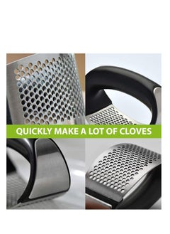 Generic Stainless steel garlic mincing and grinding kitchen tool  - Image 4