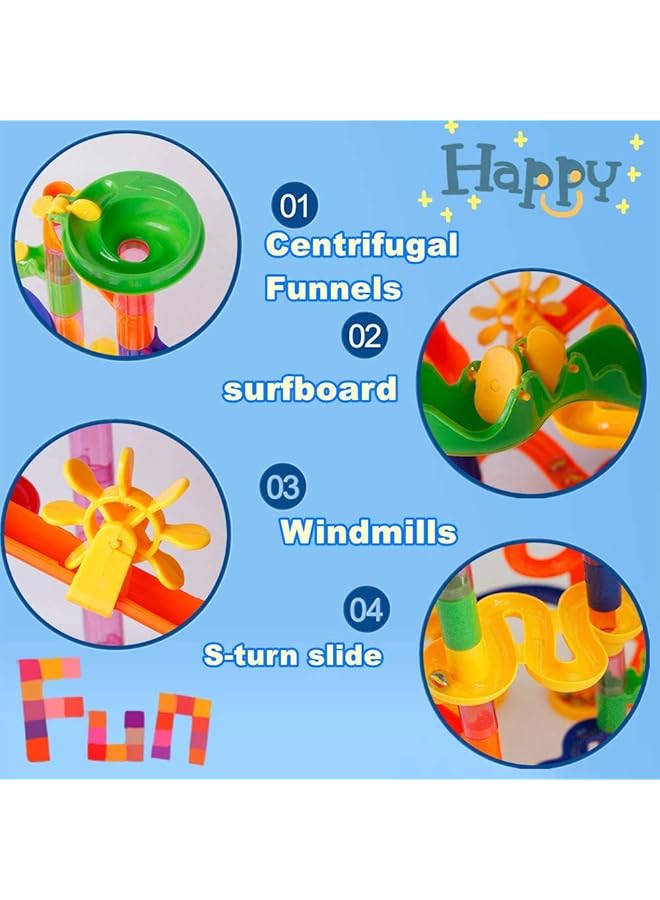 Mumoo Bear Marble Run Railway Toy Diy Building Blocks Marble Runs Coaster Railway Construction Marble Game For 3 4 5 6+ Years Old Boys Girls Kids Toy - Image 3