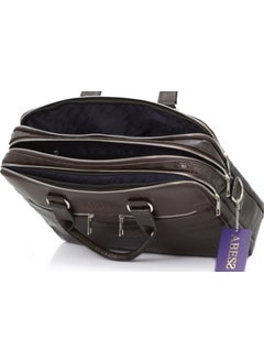 Abess Briefcase, Handy 3-Compartment Briefcase, Laptop Compartment  - Image 4