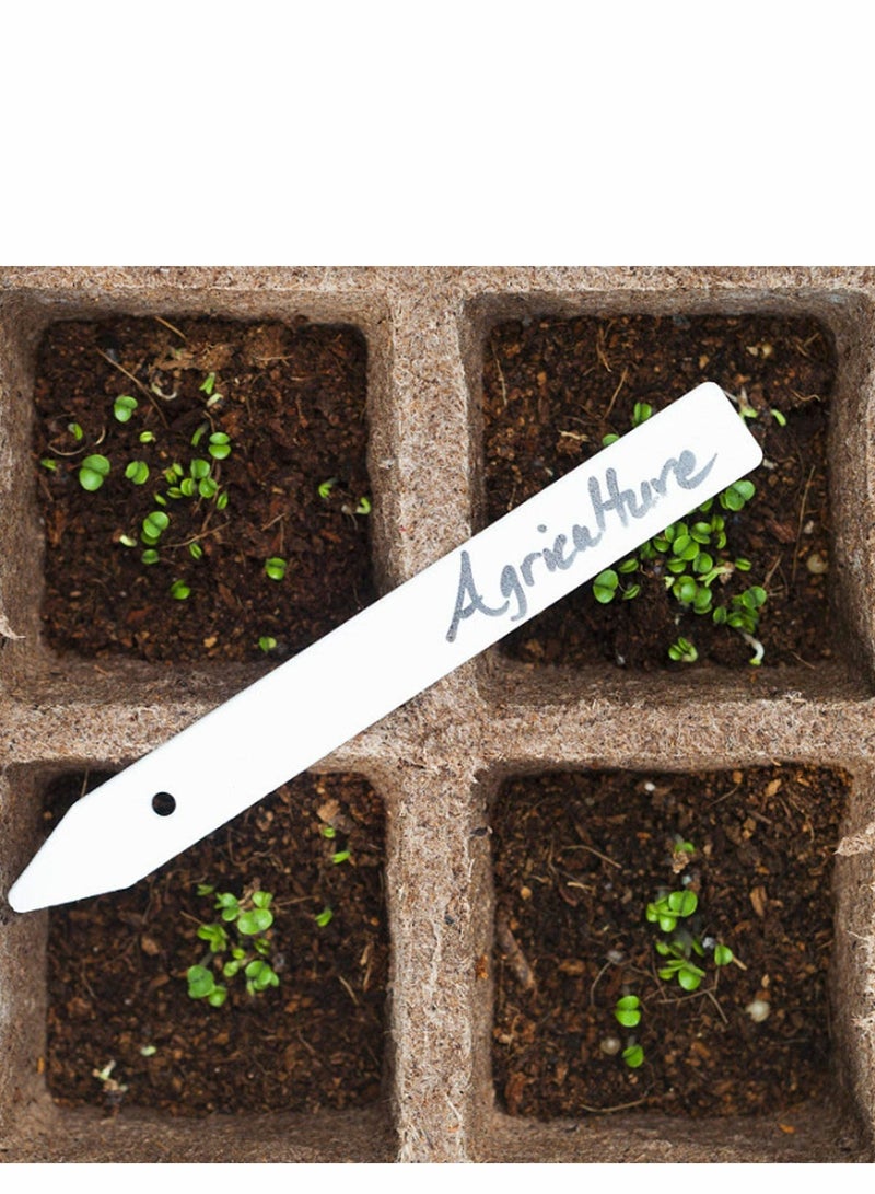 SYOSI 12 Pack Biodegradable Seedling Starter Trays Home Peat Pots with 20 Pcs Plant Labels Eco Friendly Seedling Germination Trays for Vegetable Fruit Gardens and Greenhouses 1 pair of seedlings  - Image 5
