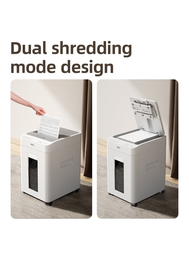 ديلي آلة تمزيق ورق أوتوماتيكية P5 سعة 100 ورقة تقطيع متقاطع سلة 26 لتر مع شاشة لمس - Image 3