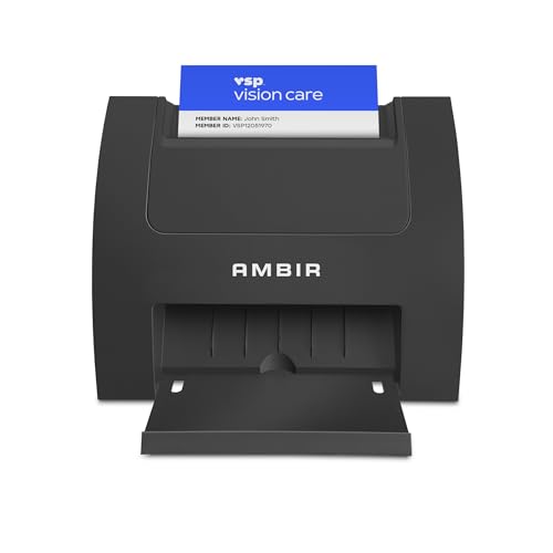 Ambir Card Scanner PS670STAS High Speed Single Sided Vertical USB Powered Card Scanner for Windows PC and MAC - Image 1