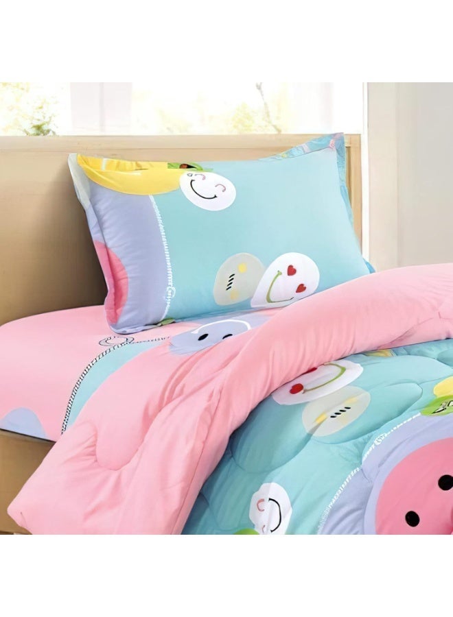 Ming Li 3-Piece kids Medium Filling Comforter set Reversible Bed Set Single Size 170x220 cm for Boys & Girls - Image 3