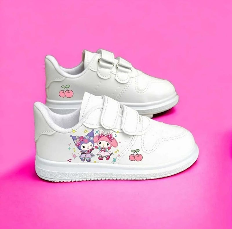 Amazoon Desing Amazon Design Sweet Candy Kuro-Mini Printed Sneaker Girls School Shoes  - Image 1