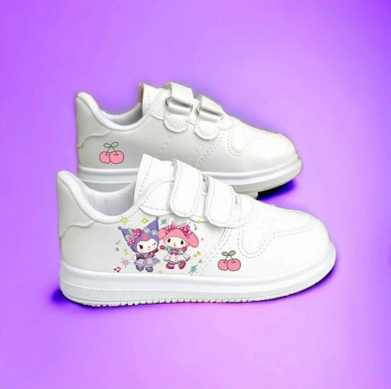 Amazoon Desing Amazon Design Sweet Candy Kuro-Mini Printed Sneaker Girls School Shoes  - Image 2