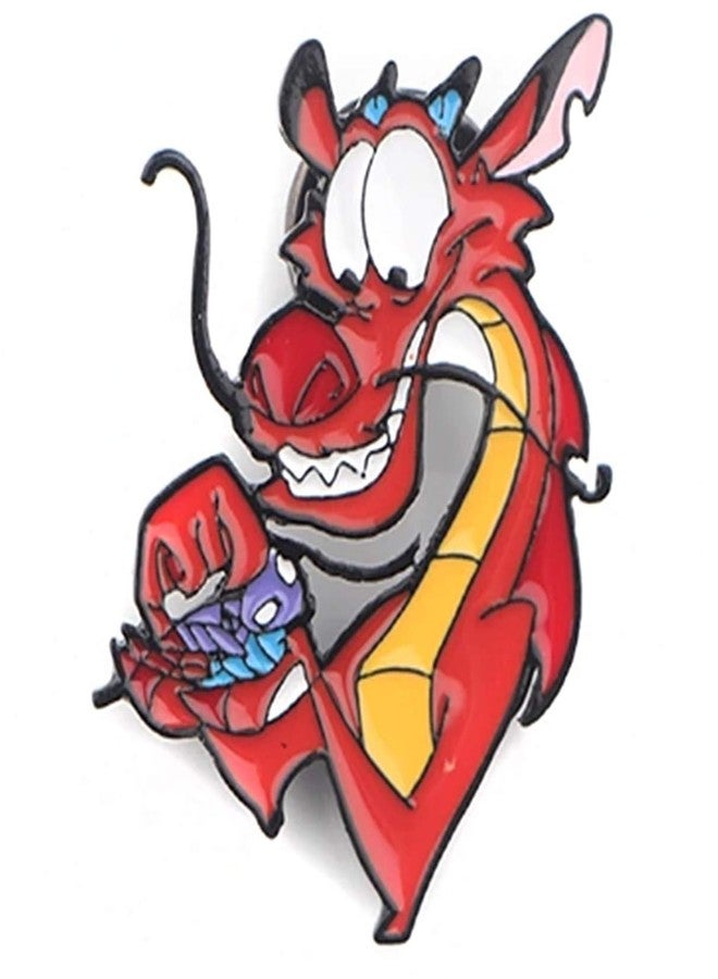 Mulan Dragon Mushu 1 Inch Tall Metal Enamel Pin