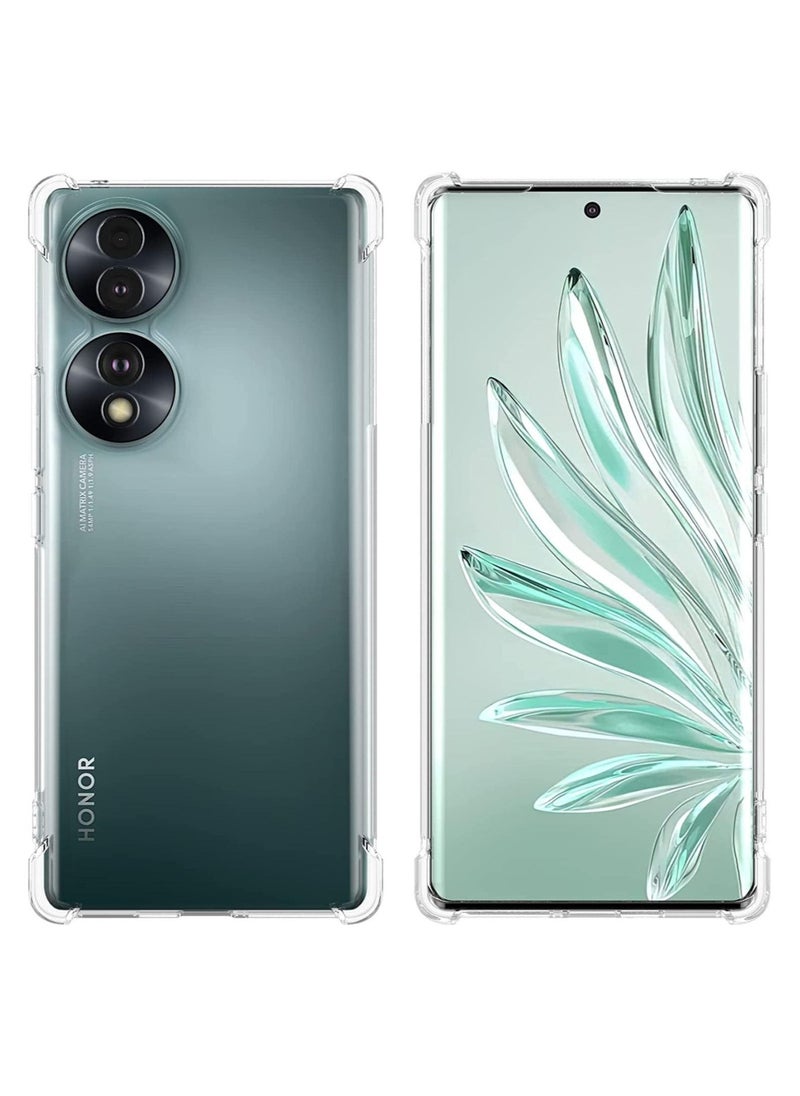 ELTRAZONE Honor 70 Clear Case Shockproof flexible Silicone Bumper Cover Transparent Anti scratch TPU Full Camera Protection designed - Image 3