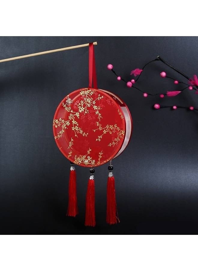 Flower Letter Printed Round Diwali Lantern Wedding Birthday Party Bedroom Palace Home Decoration