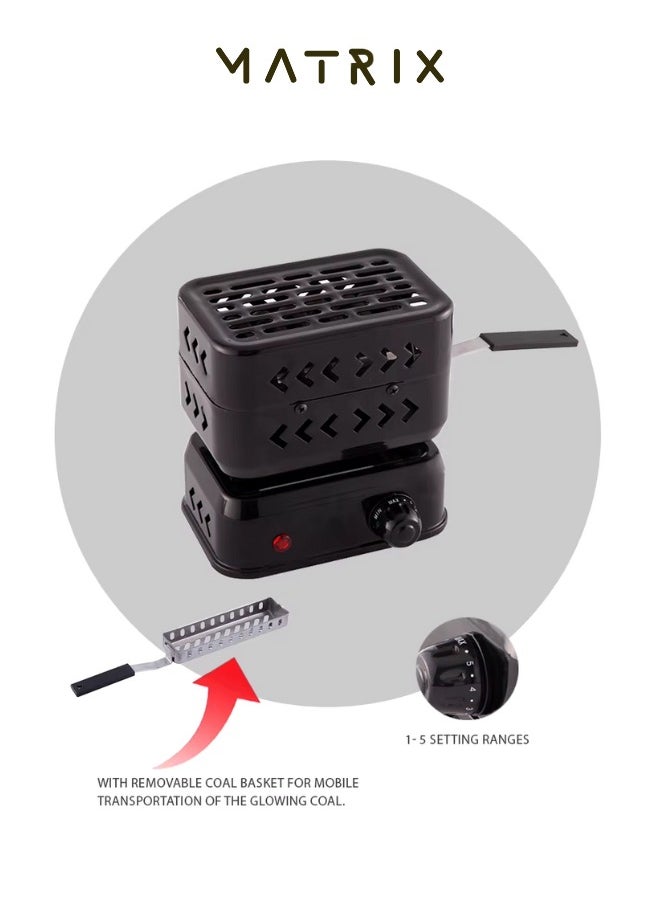 MATRIX New Design Electric Charcoal Starter, Fire Burner Stove Removable Handle, 220v, 1200w  - Image 3