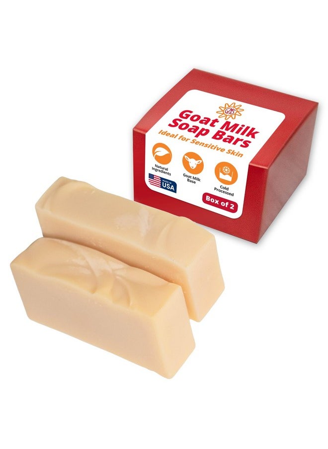 goat milk stuff Goat Milk Stuff Goat Milk Soap - PURITY | All-Natural, Unscented, Fresh Goat Milk Soap Bar, Gentle on Sensitive Skin - Handmade (Box of 2)  - Image 1