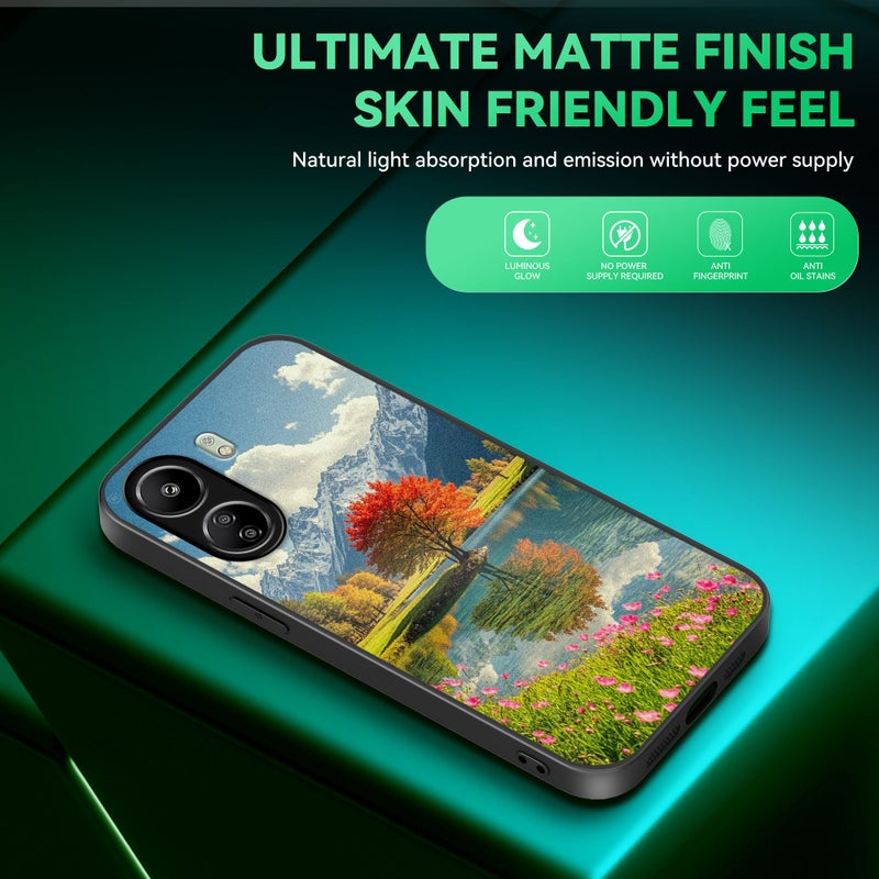 Designer Glowing Phone Case Multicolor Autumn Landscape Compatible with Redmi 13C 5G Series - Image 1