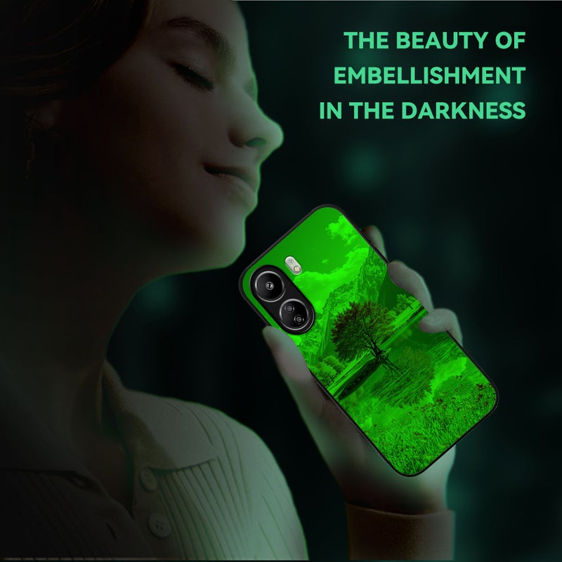 Designer Glowing Phone Case Multicolor Autumn Landscape Compatible with Redmi 13C 5G Series - Image 5