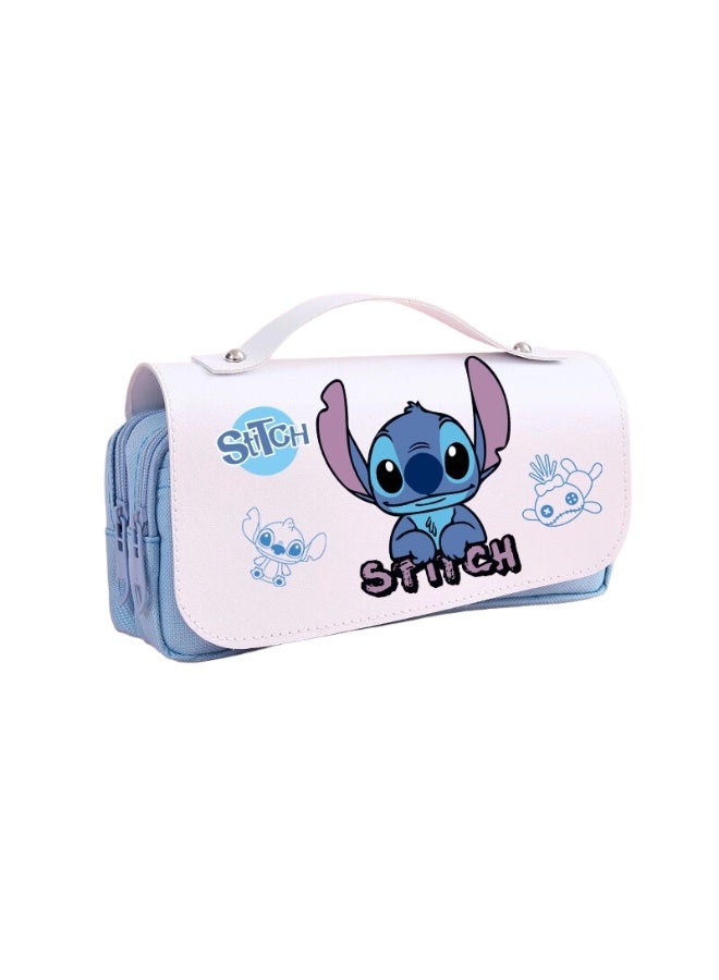 ستيتش غرزة مقلمة الإناث سعة كبيرة مقلمة لطيف الكرتون الطرفية صندوق أدوات مكتب التخزين - Image 1