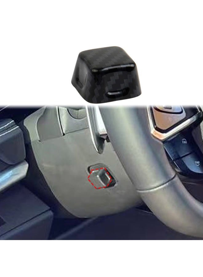 crosselec Carbon Fiber Steering Wheel Adjustment Buttons Cover Trim For Chevrolet Corvette C8 2020-2022 - Image 1