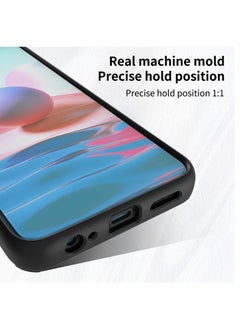 بورتوني جراب Xiaomi Redmi Note 10 / Redmi Note 10S 4G مقاوم للصدمات مع مسند حلقي مضاد للخدش بلوري شفاف مضاد لبصمات الأصابع  - Image 3