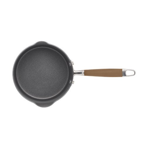 Anolon Advanced Hard Anodized Nonstick Sauce Pan/Saucepan with Straining and Lid, 2 Quart, Brown - Image 4
