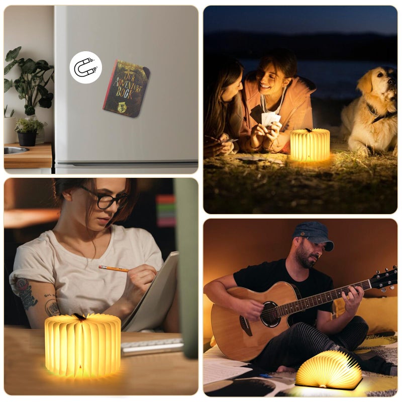 Let the Adventure Begin Mini Adventure Book Night Light,3D Folding Lamp&Three Different Lighting Options White/Yellow/Breathing Gradient Colors LED Book Lamp for Home Decor Birthday Gift,Inspired by'Up'Great Birthday Gift - Image 2