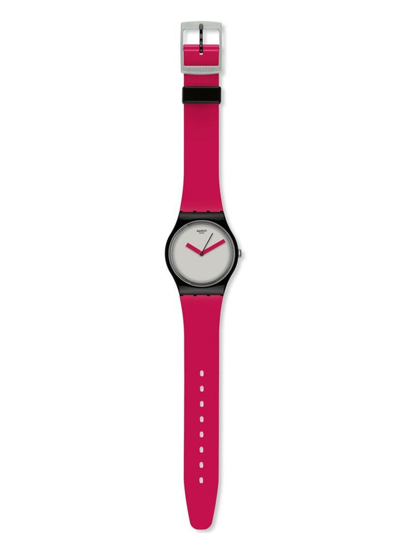 Swatch ساعة يد مقاومة للماء للجنسين باللونين الوردي والرمادي بحركة كوارتز - 40 مم - Image 1