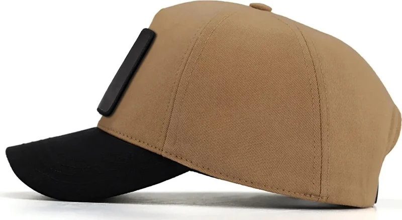 بلاك بورك Blackbörk V1 Baseball Boss - Unisex Mink-Black Peaked Hat (Cap) with 4 Code Logo