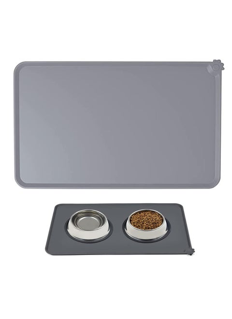 Pet Food Mat,Pet Silicone Bowl Mat,Pet Feeding Mat,Waterproof Dog Cat Mat Pet Placemat Premium Silicone FDA Grade Non-stick Non Slip Anti Spill Easy Clean