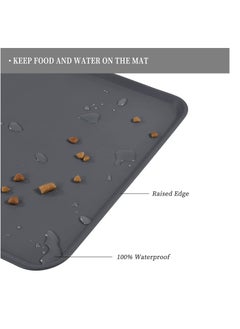 spa luxetique Pet Food Mat,Pet Silicone Bowl Mat,Pet Feeding Mat,Waterproof Dog Cat Mat Pet Placemat Premium Silicone FDA Grade Non-stick Non Slip Anti Spill Easy Clean  - Image 3