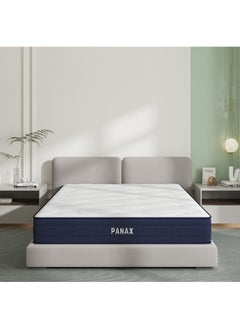 PanaX Panax 25cm Hybrid Memory Foam Mattress - King Size - 200x180x25 cm Cool Sleep, Pressure Relief, Medium Firm  - Image 1