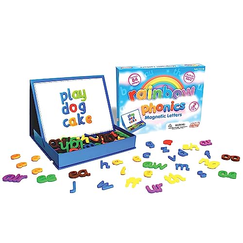 Junior Learning Rainbow Phonics - Magnetic Letters, Multi, Model:JL194,White,1.8 H x 10.2 L x 8 W - Image 1