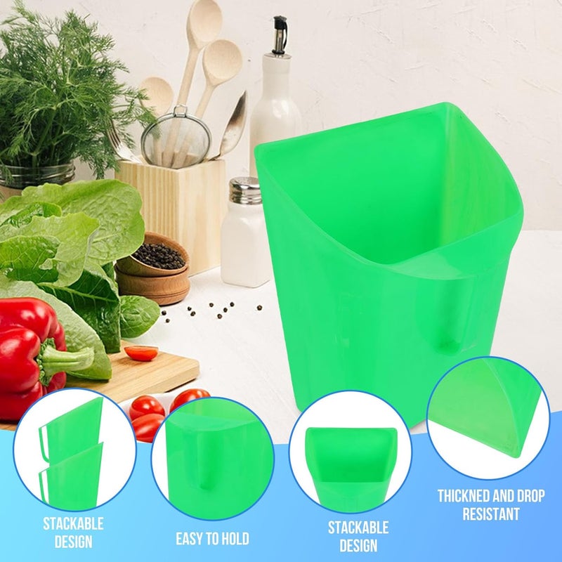 Hilitand Feed Scoop, Large Plastic Enclosed Scoop with Sturdy Handle for Cat Litter Pet Food Ice Cubes Grains Pellet Feed - Image 3