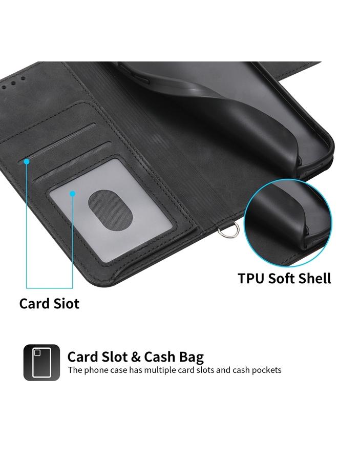 S-TOP Case For OnePlus Ace 3 / 12R Skin-feel Flowers Embossed Wallet Leather Phone Case - Image 5