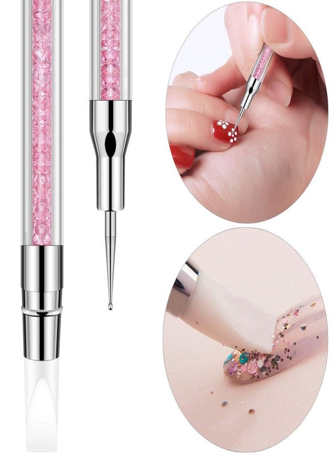 BTYMS 5 Pcs Silicone Nail Tool - Dotting Tool, Dual Tipped Nail Art Sculpture Pen, Brush - Image 3