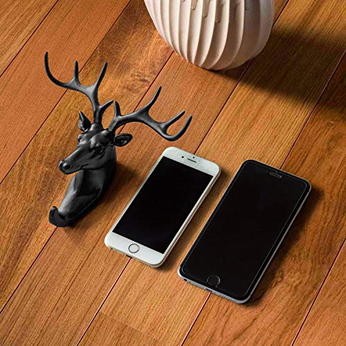 KPNG Deer Plastic Head Single Wall Hook/Hanger Animal Shaped Coat Hat Hook Heavy Duty, Rustic, Decorative Gift (Black, Grey Random) 2 Piece - Image 4