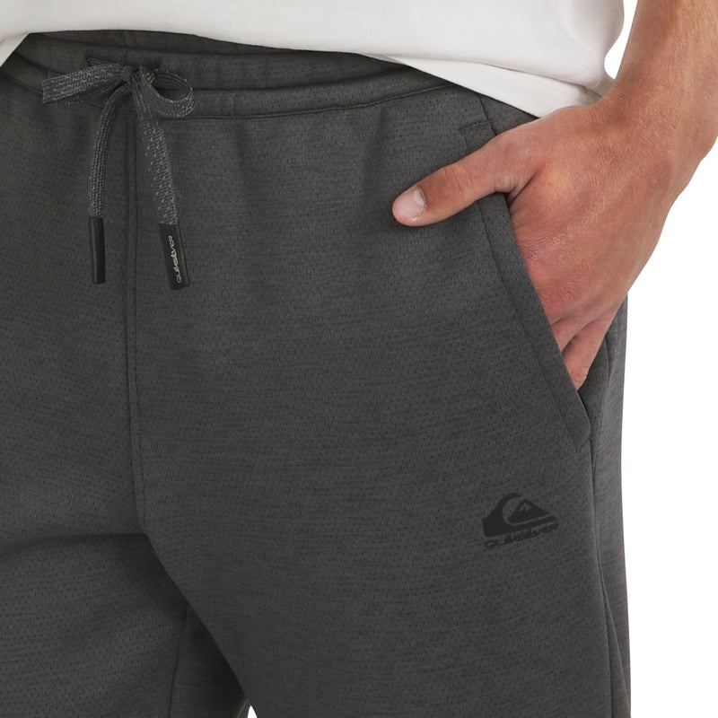 Quiksilver Men's Regular Fit Active Performance Heavyweight Jacquard Mesh and Polar Fleece Jogger Pants, Iron Gate, Large - Image 2