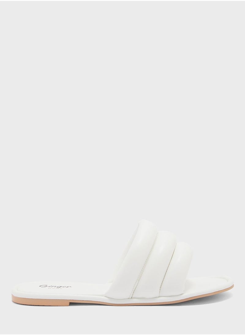 Ginger - Padded Triple Flat Sandal - Image 1