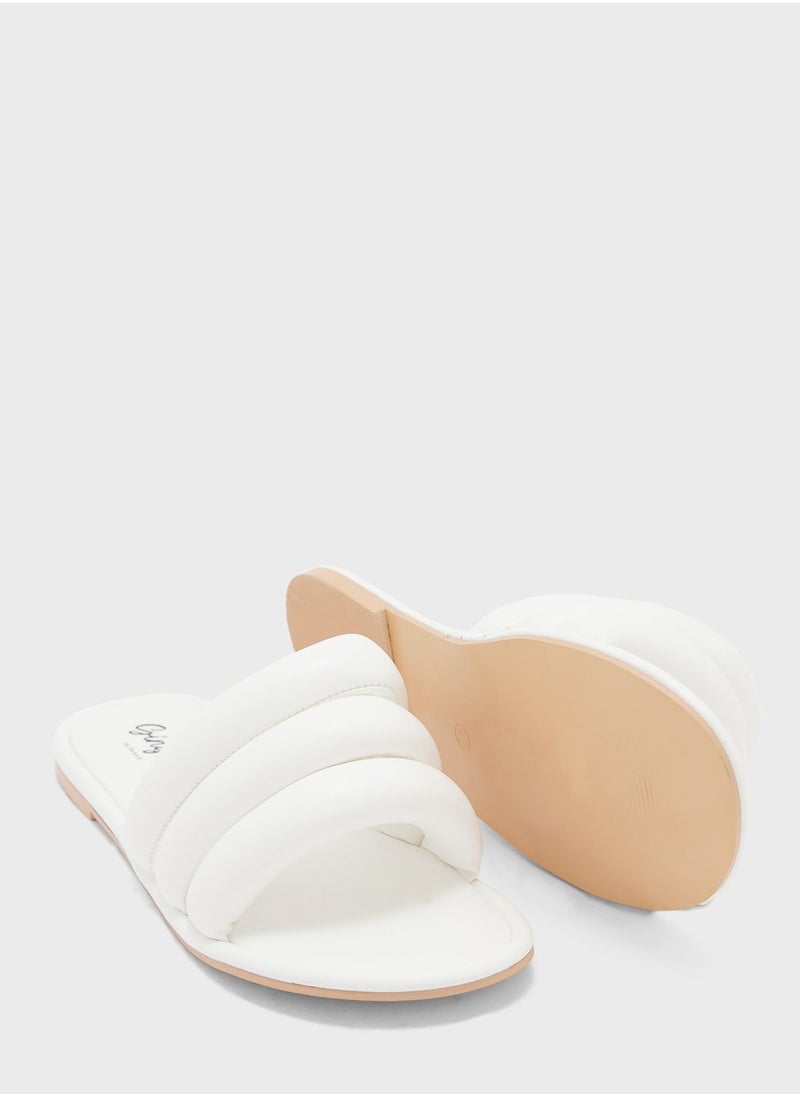 Ginger - Padded Triple Flat Sandal - Image 1