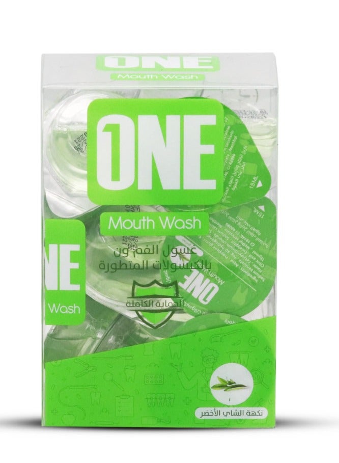 وان غسول الفم بالكبسولات المتطورة بنكهة الشاي الأخضر - Image 1