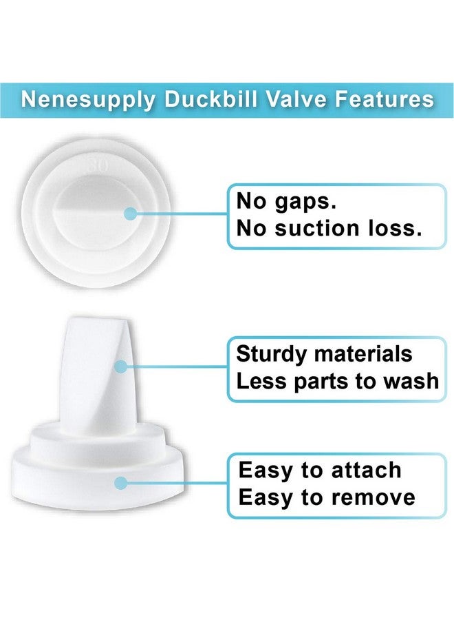 Nenesupply 6 pc Duckbill Valves Compatible with Medela and Spectra Pump Parts Use on Spectra S2 Spectra S1 Pump in Style Harmony Symphony Replace Spectra Duckbill Valves and Medela Valve - Image 4