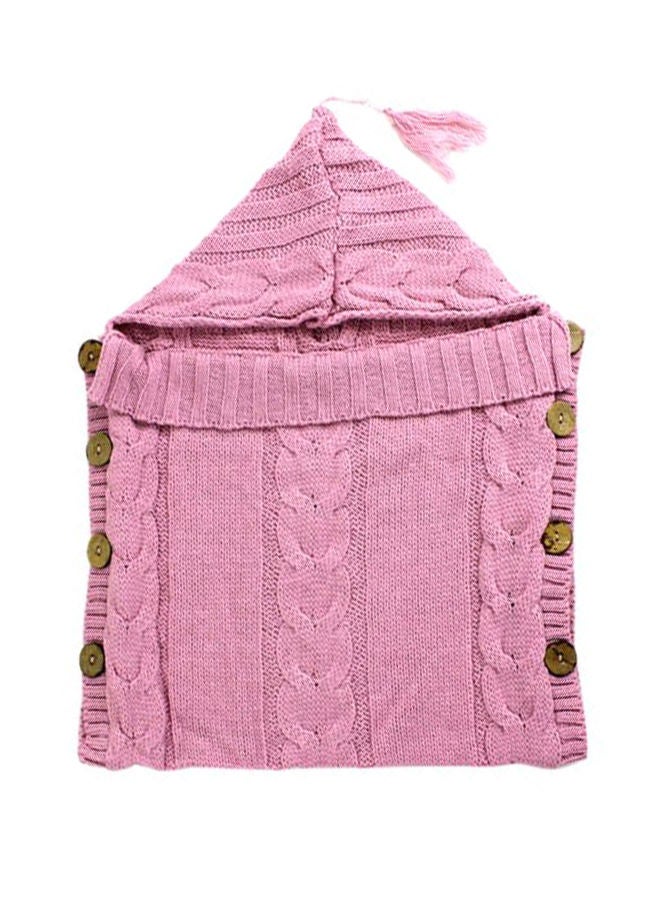 NIBEMINENT Wool Knitted Hoodie Swaddle Wrap - Image 1