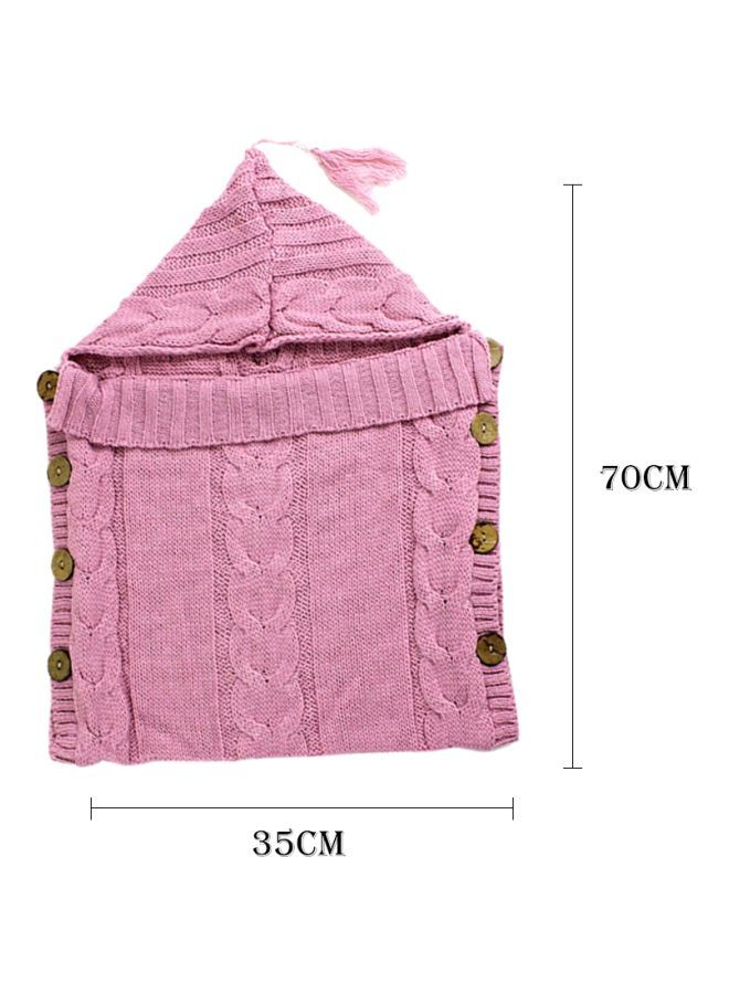 NIBEMINENT Wool Knitted Hoodie Swaddle Wrap - Image 3