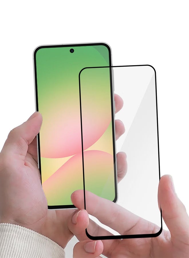 CATANES حماية شاشة لجهاز سامسونج جالاكسي A56 – تغطية كاملة زجاج مقسى 9H | وضوح عالي | مضاد لبصمات الأصابع | ملاءمة من الحافة إلى الحافة - Image 4