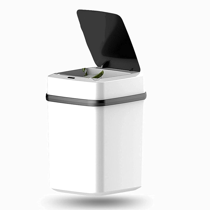 DREWIT STAR Touchless Stylish Motion Sensor Dustbin with Lid Automatic Plastic Trash Can for Outdoor Home Office Hotel Bathroom Kitchen - Image 1