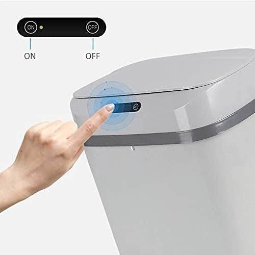 DREWIT STAR Touchless Stylish Motion Sensor Dustbin with Lid Automatic Plastic Trash Can for Outdoor Home Office Hotel Bathroom Kitchen - Image 2