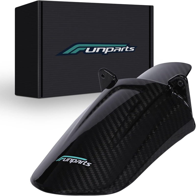 Funparts Carbon Fiber Rear Cushion Fender for Electric Dirt Bikes - Image 1