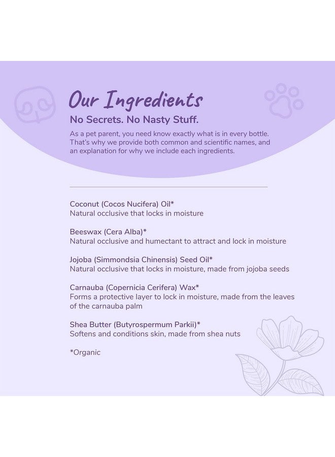 kin+kind Organic Dog and Cat Nose and Paw Balm Stick - 1.76oz Shea Butter - Dog Accessories, Dog Supplies - Image 5