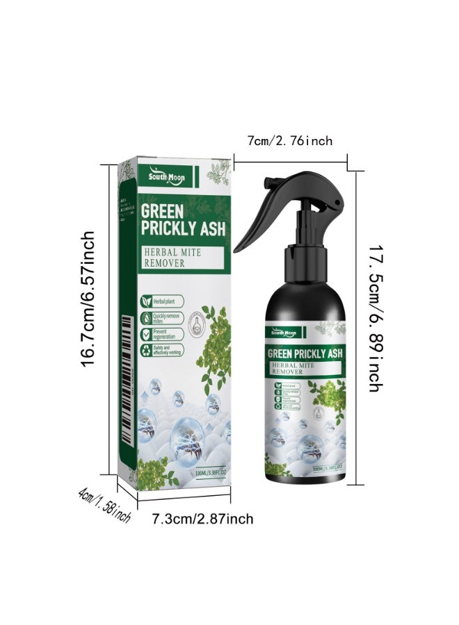 SOUTH MOON 100ml Green Pepper Mite Removal Spray Mite Removal Agent Effective Mite Spray for Mattresses, Upholstery & Bed - Against Mites and Allergens Anti-mite Spray Mite Spray Bed Bug Spray - Image 4